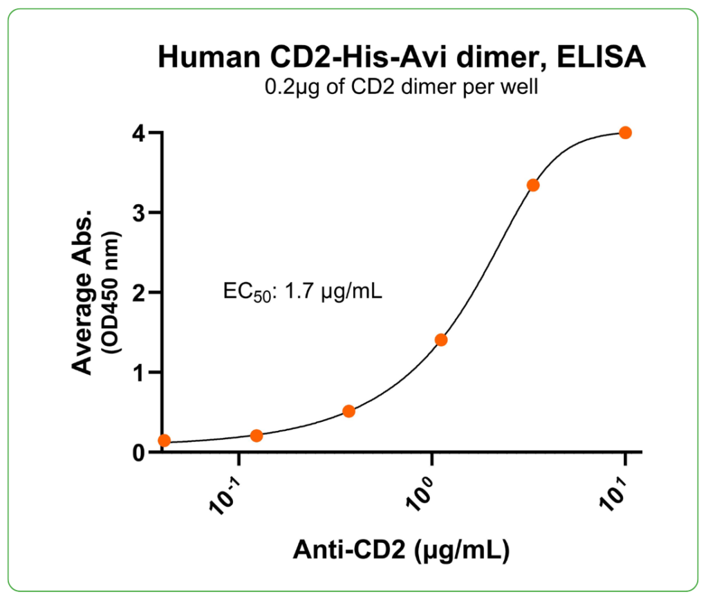 CD2 his-avi antibody binding